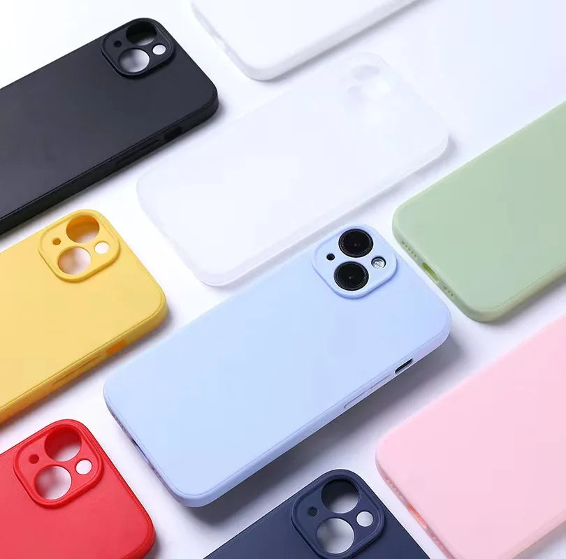 Case For iphone 13 Case iphone 11 12 13 mini 14 15 16 Pro Max Cover Funda TPU Cases Matte Liquid Silicone Cover iphone 13